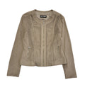 Gerry Weber Vintage Y2K Stone Faux Suede Jacket Uk Women's Size Small