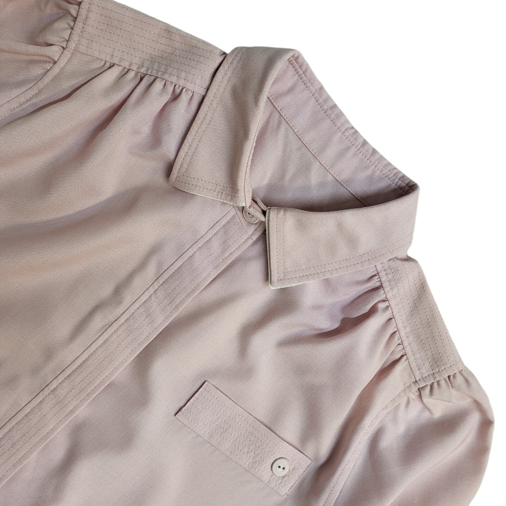 Del Mod Pink Belted 3/4 Length Sleeve Shirt Vintage 90's Women's UK Size 14