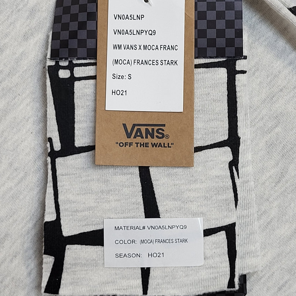 Vans Jumper  Vintage Y2k Grey Black Crew Neck UK Men's Size S Bnwt