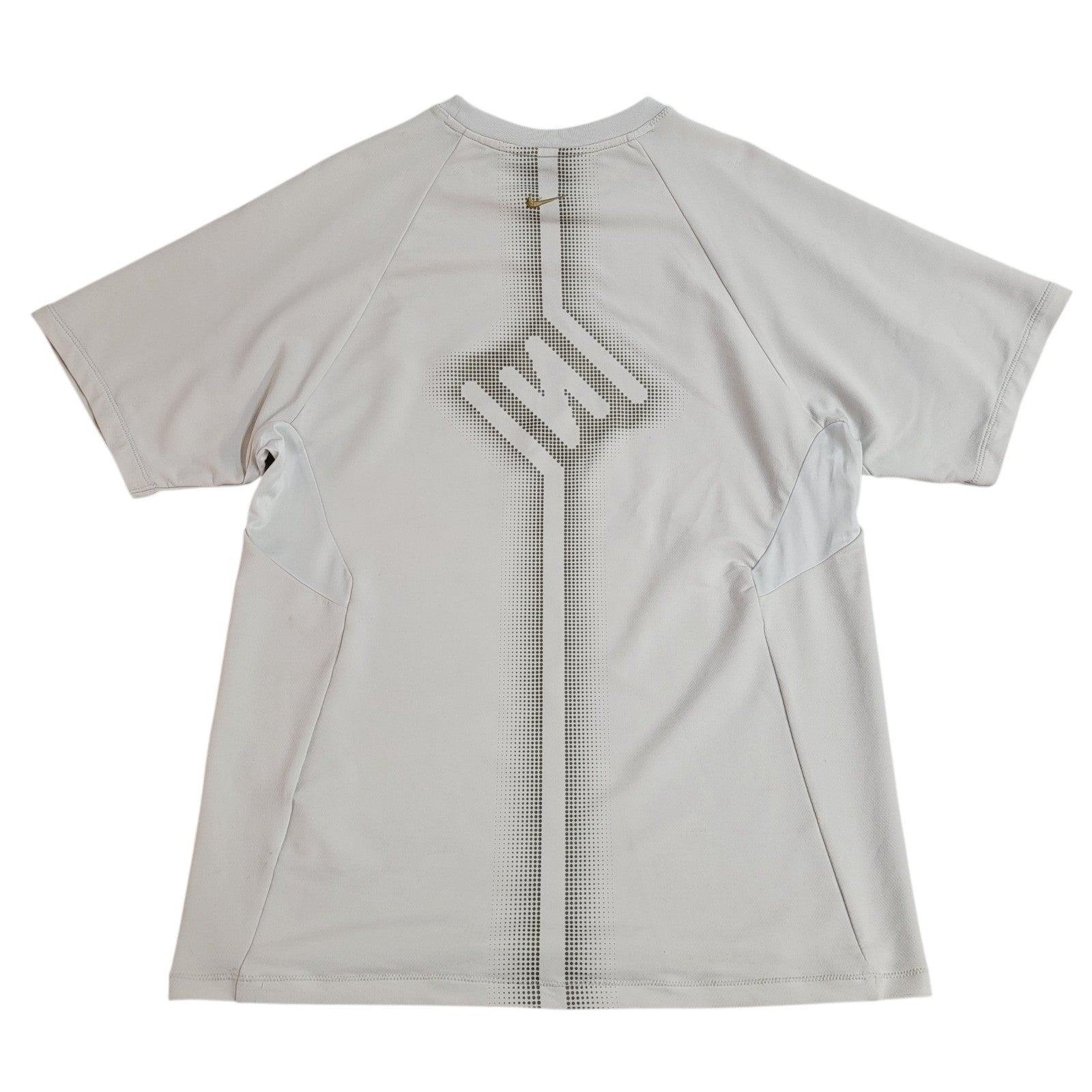 Nike Y2k White Polyester Sports T-Shirt Uk Men's Size M