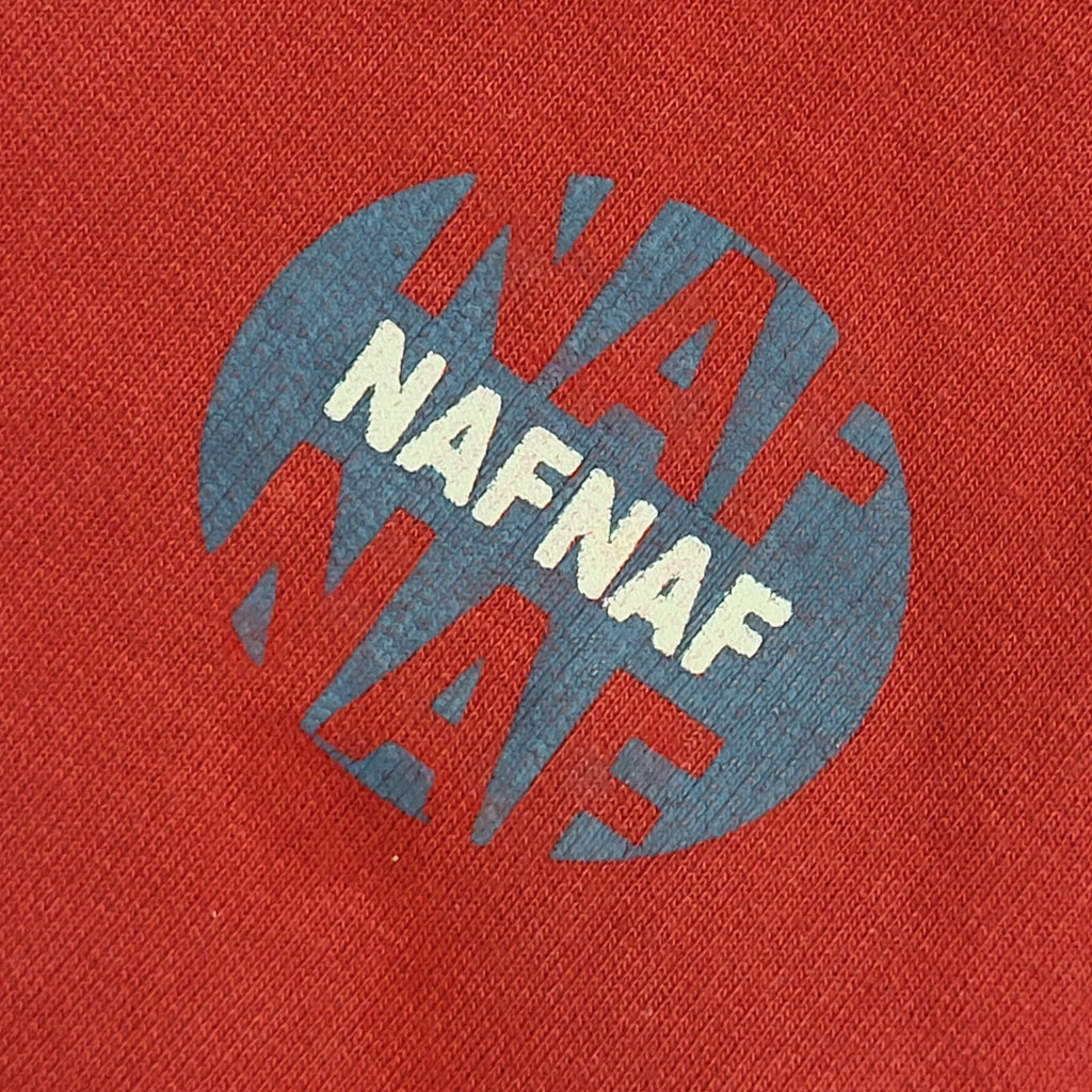 Naf Naf Vintage 90's Red Over-sized Sweatshirt Uk Women's Size M