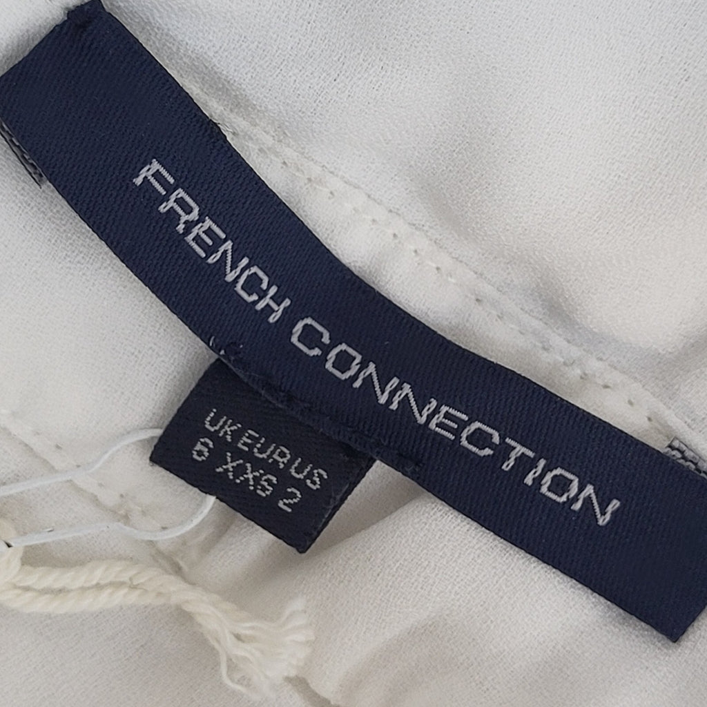 French Connection White Embellished Evening Dress BNWT Women's UK Size 6