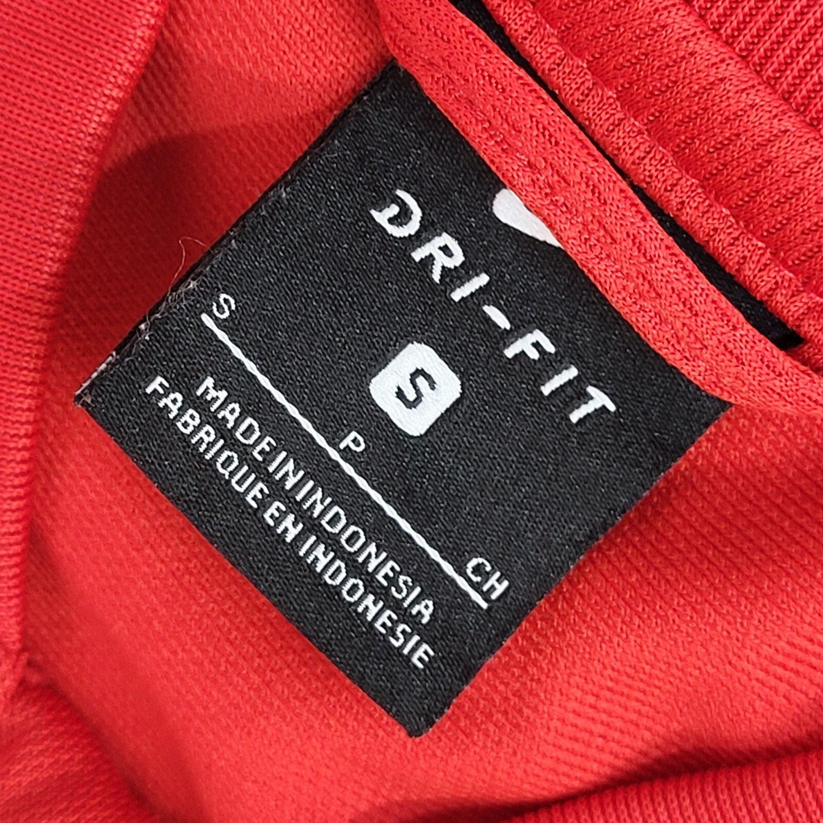 Nike Red Full Zip Sports Modern Tracksuit Top Jacket UK Men's Size S