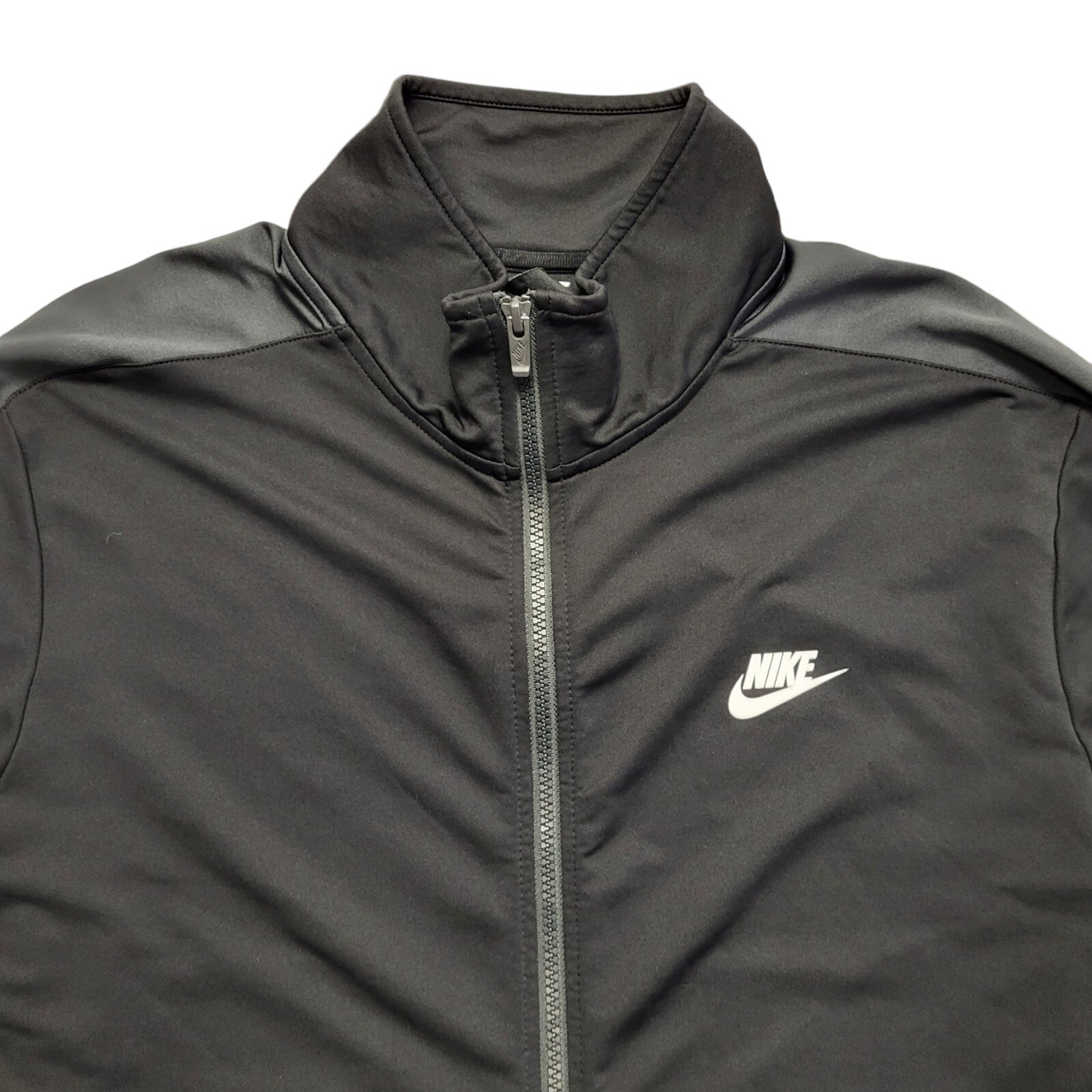 Nike Black Zipped Sports Tracksuit Top Jacket Uk Men's Size XL