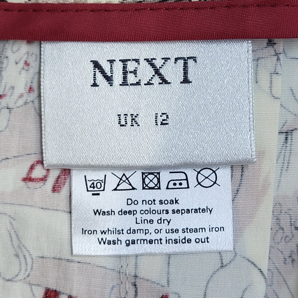Next Y2K Skirt A-Line Knee Lenght Market Scene retro  Women's Size L 12 W30