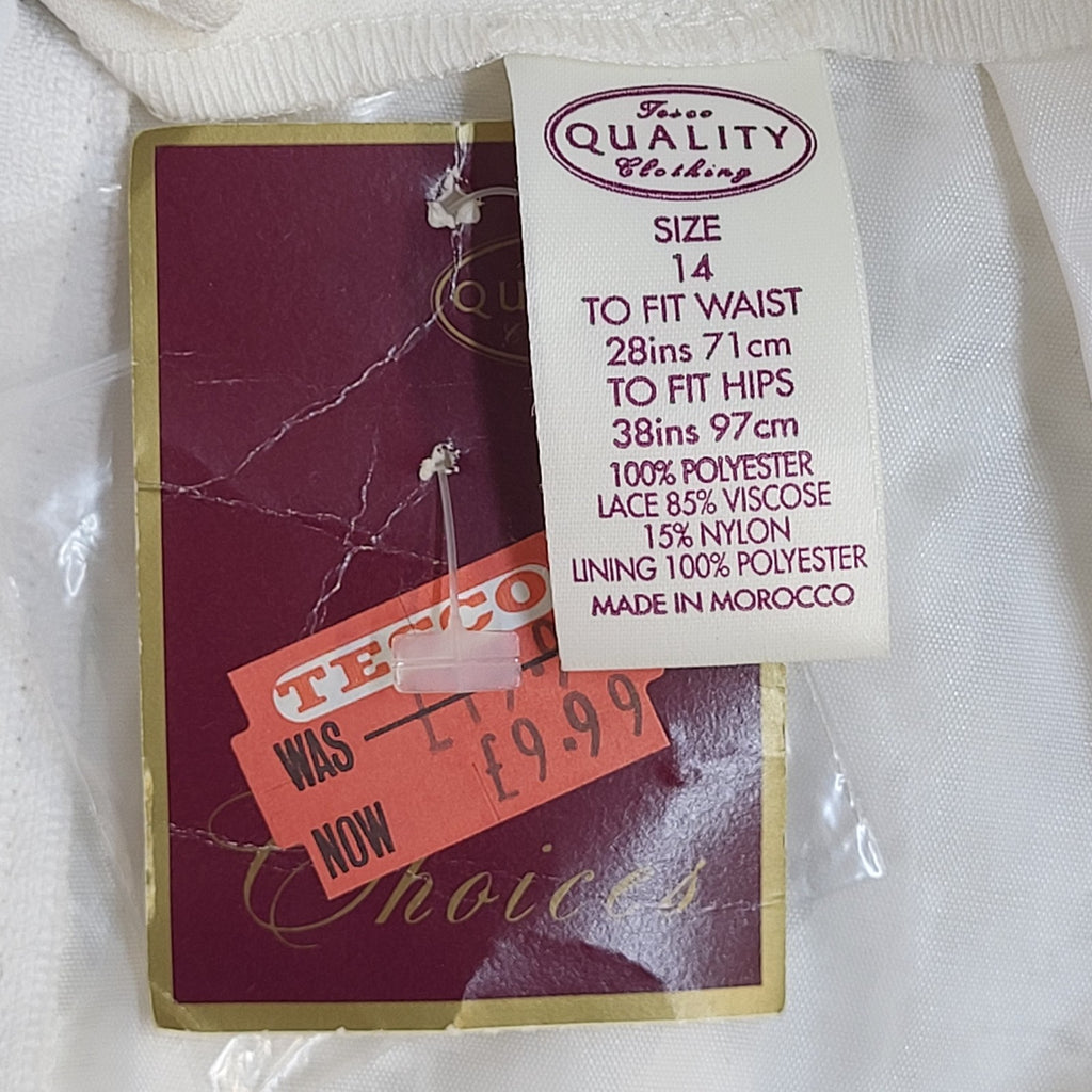 Tesco 70s Skirt Pencil Lace Women's SizeM 10 W28