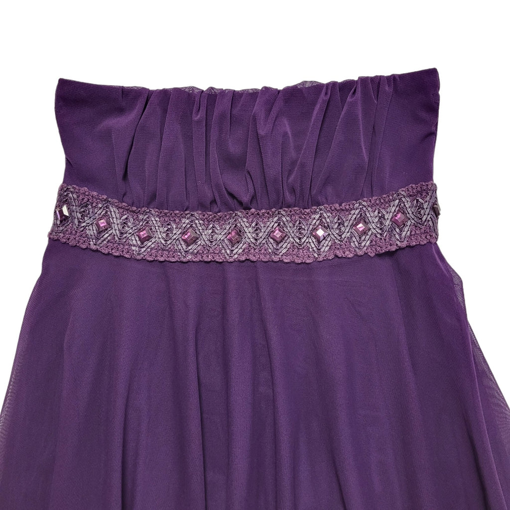 West One Next Vintage 90s Purple Dress Uk Women's Size 12 W30