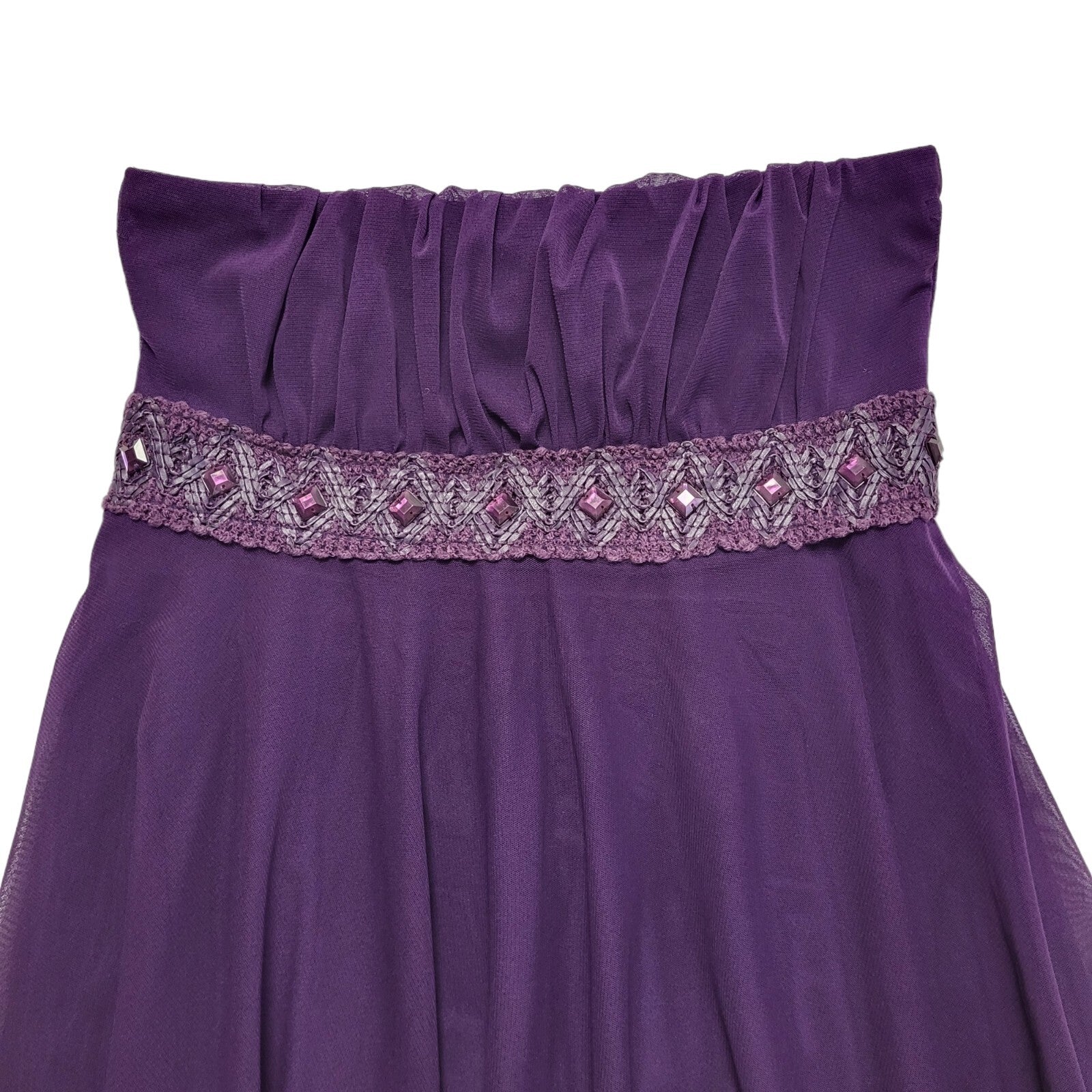 West One Next Vintage 90s Purple Dress Uk Women's Size 12 W30