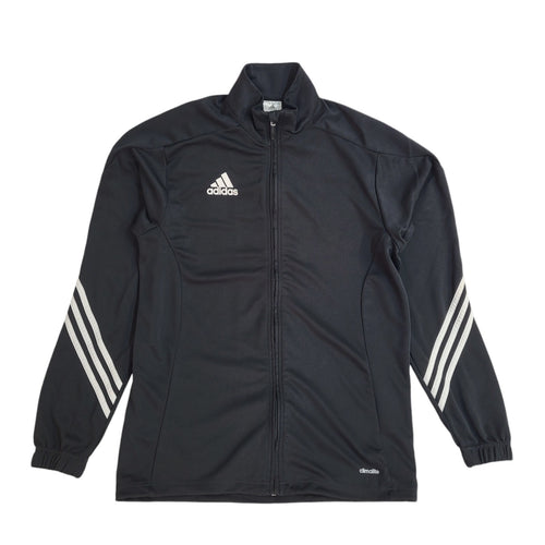 Adidas Black Full Zip Sports Modern Tracksuit Top Jacket UK Men's Size M