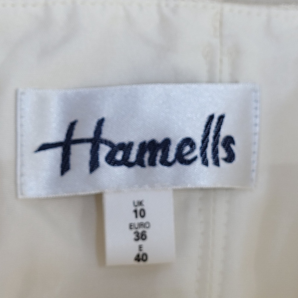 Hamells Vintage 80's Cream Strapless A-Line Midi Dress Womens Uk 10