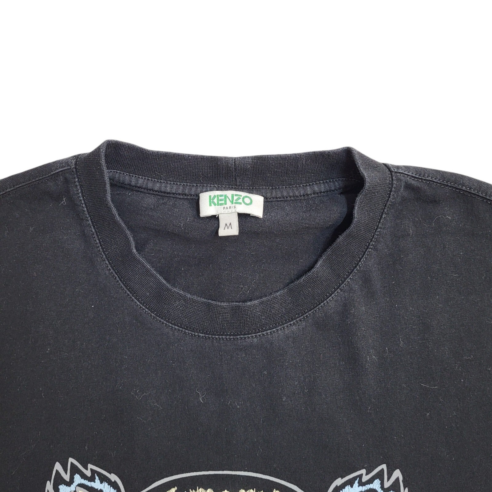 Kenzo Vintage 90's  Black Short Sleeve Casual T-Shirt Men's UK Size M