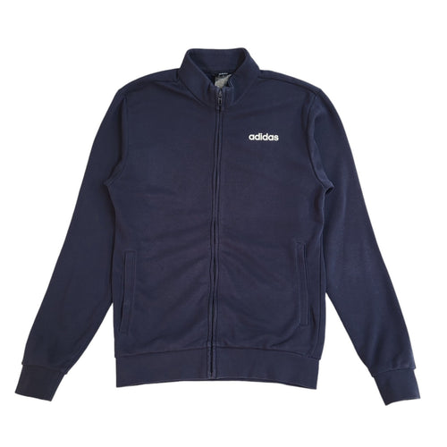 Adidas Blue Full Zip Sports Modern Tracksuit Top Jacket UK Men's Size XS