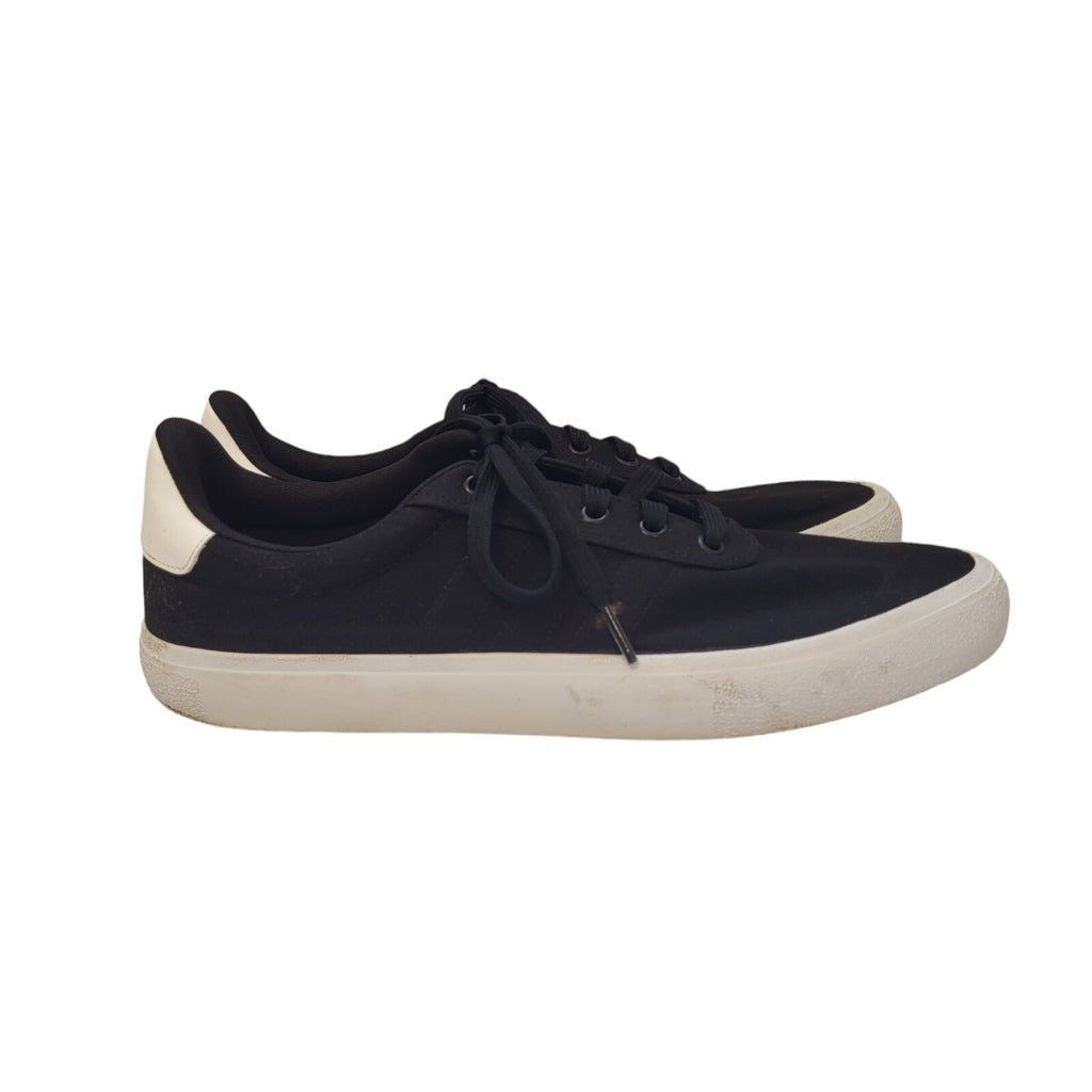 Adidas Black & White Lace-up Sports Casual Trainers Uk Men's Size 11