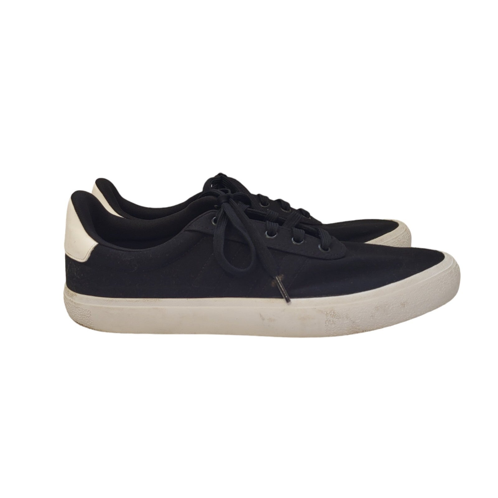 Adidas Black & White Lace-up Sports Casual Trainers Uk Men's Size 11