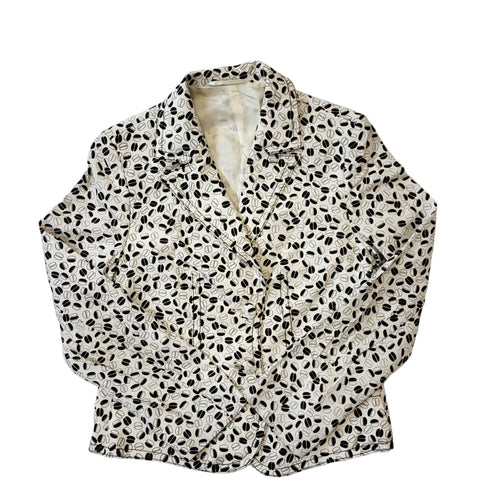 70s Vintage Coffee Bean Design Jacket Women's Size 8