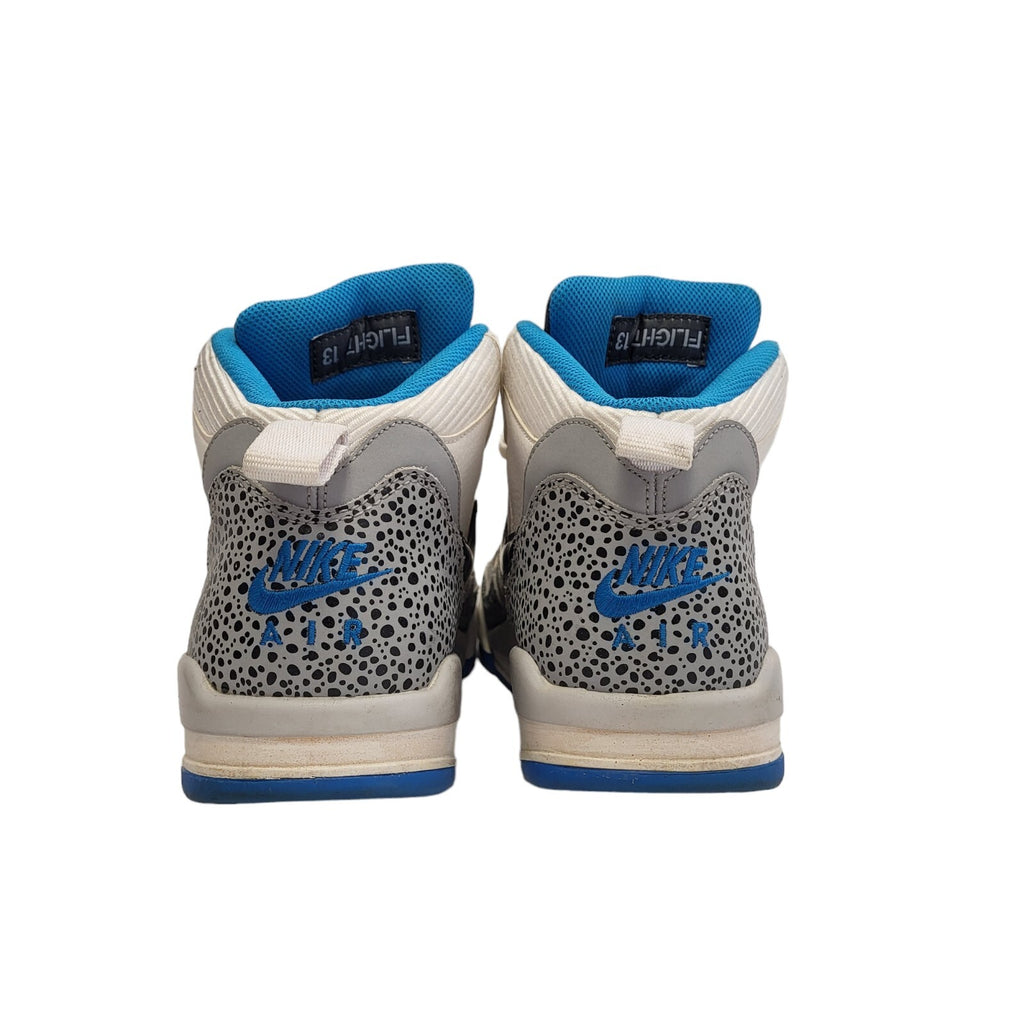 Nike Air Force Flight 2013 White HI Top Leather Men's Trainers Uk 8.5