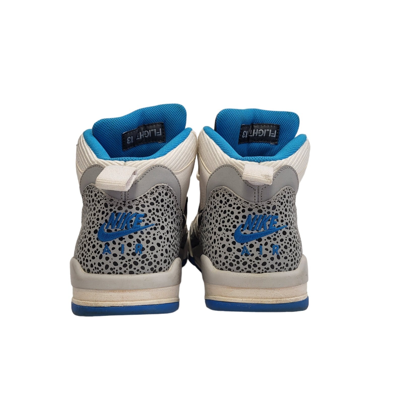 Nike Air Force Flight 2013 White HI Top Leather Men's Trainers Uk 8.5