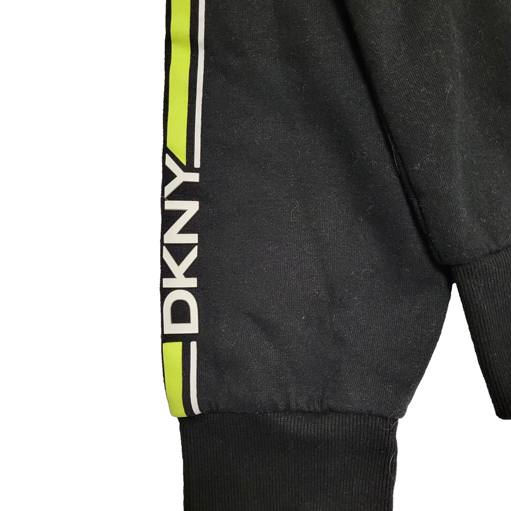 DKNY Black Cropped Hoodie UK Women's Size Large