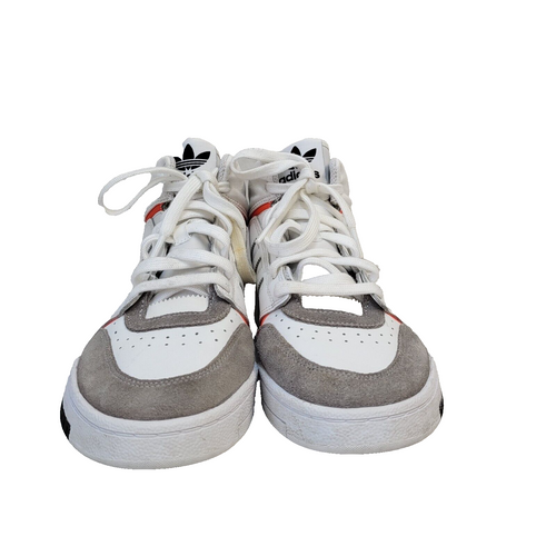 Adidas White & Grey Lace-up Sports Hi-top Trainers Uk Women's Size 5.5