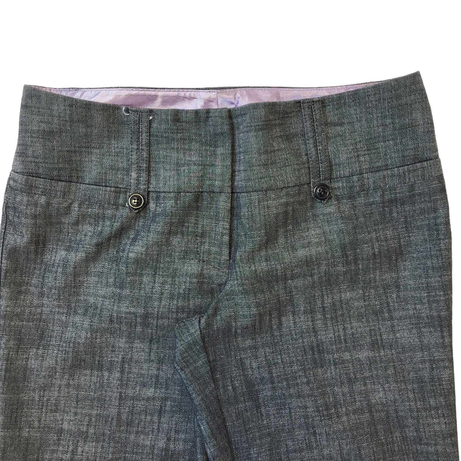 Stooshy Trousers Y2K Vintage Grey Bootcut Flare Trousers Women's Size 12 W30 L31