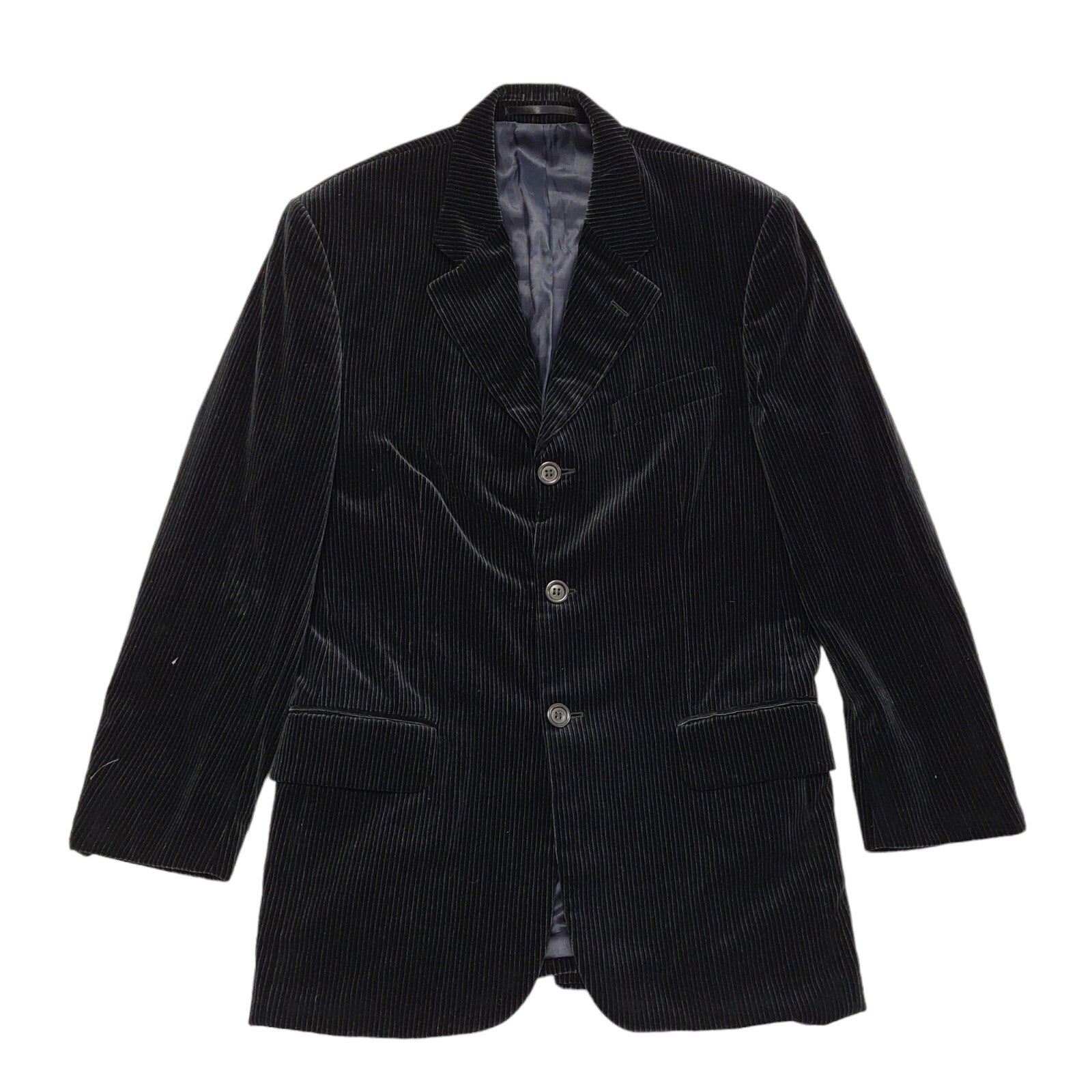 Next Black 90s Vintage Button Jacket Uk Men's Size Medium