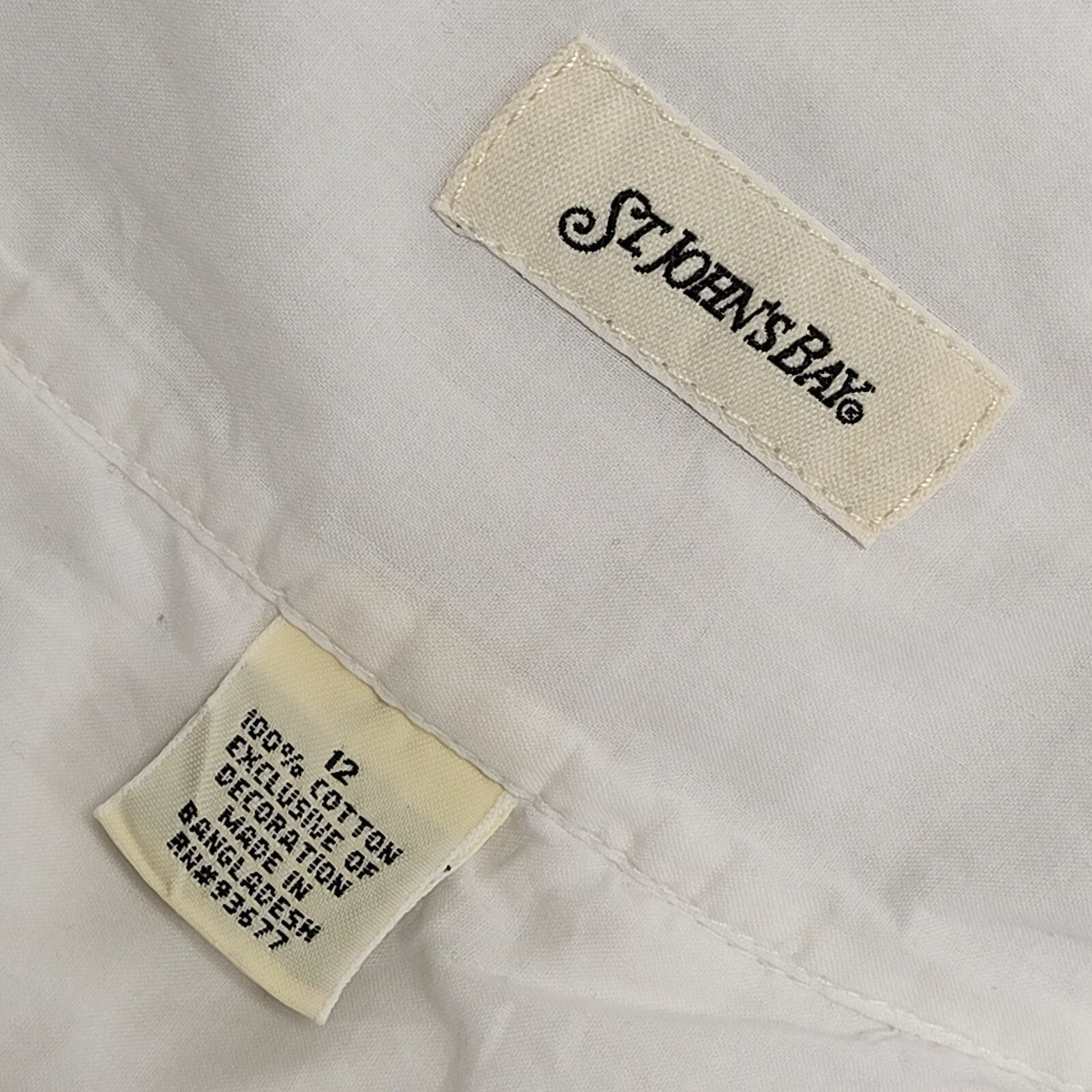 St John's Bay Vintage 90's White Short Pleated Skirt Uk Women's Size 12 W30