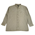 Champion Y2k Green& Blue Check Long Sleeve Shirt Uk Men's Size XL