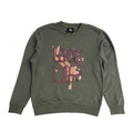 Adidas Green 90's  Crew Neck ''Lace Up''Sweatshirt UK Women's Size S