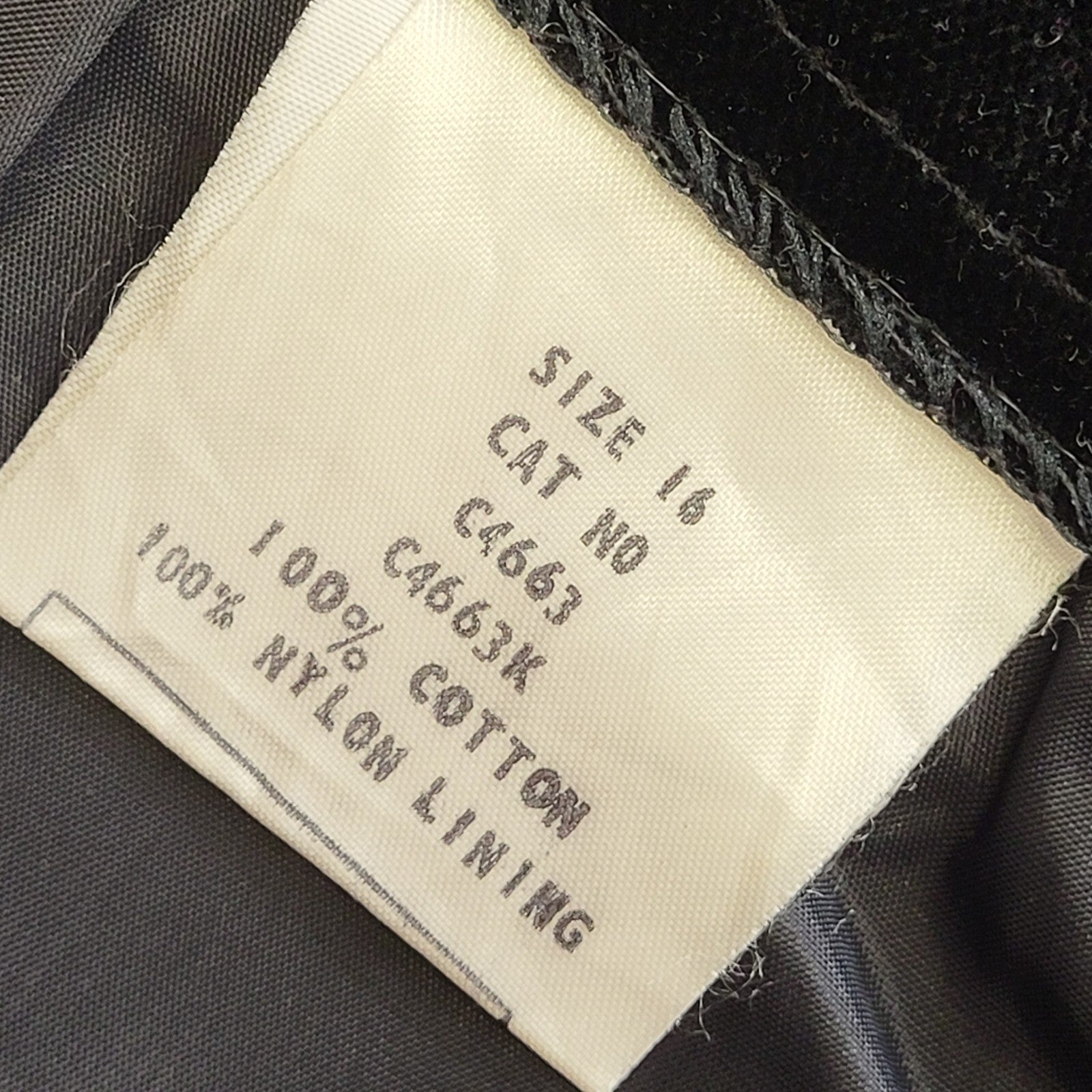 Vintage 80's Black Velour Midi Skirt Womens UK Size 14 W30