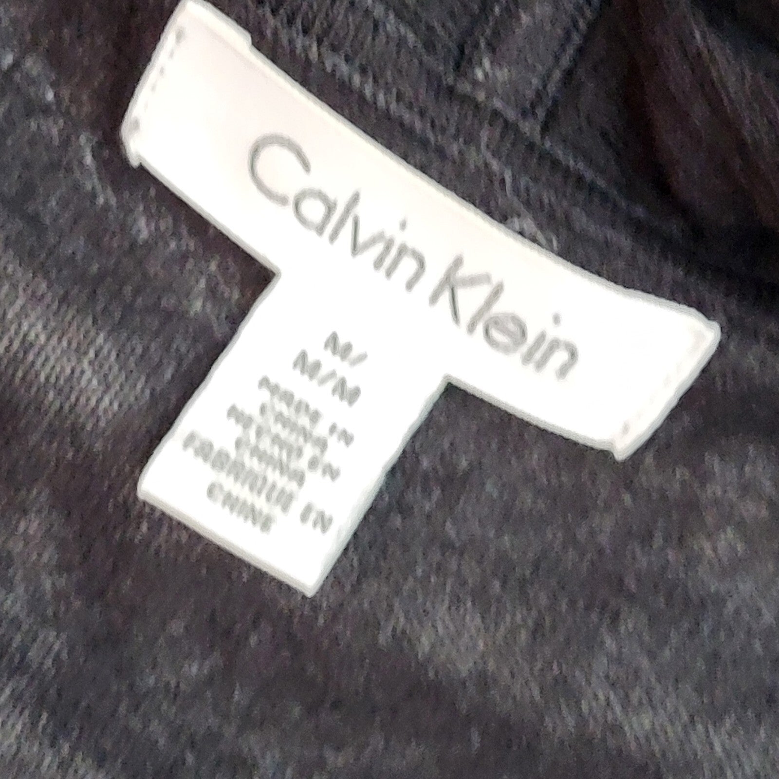 Calvin Klein Y2K Black Open Front Cardigan 3/4 Sleeve UK Women's Size M