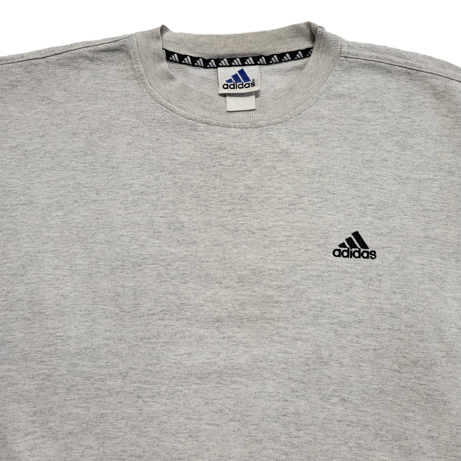 Adidas Grey Vintage 90s Sweatshirt Uk Men's Size 2XL