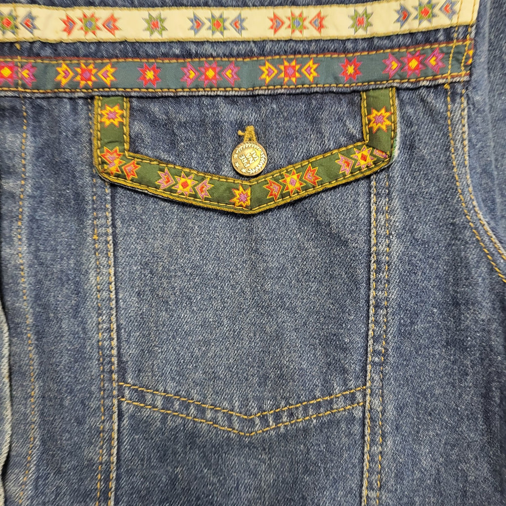 Prenatal Dark Blue 90s Vintage Denim Jacket Uk Women's Size XL