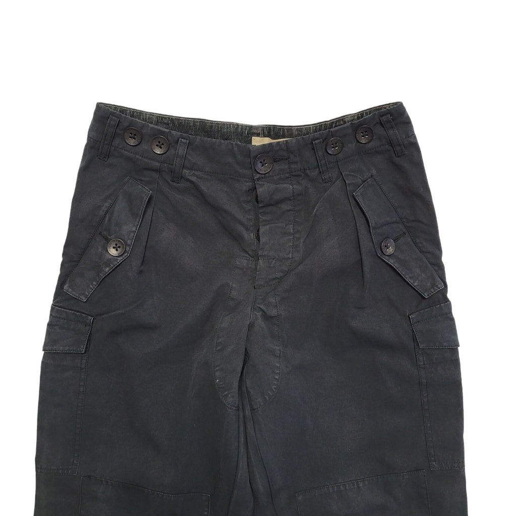 DKNY Jeans Black Tapered Leg Cargo Trousers Women's Size 10 W28 L30