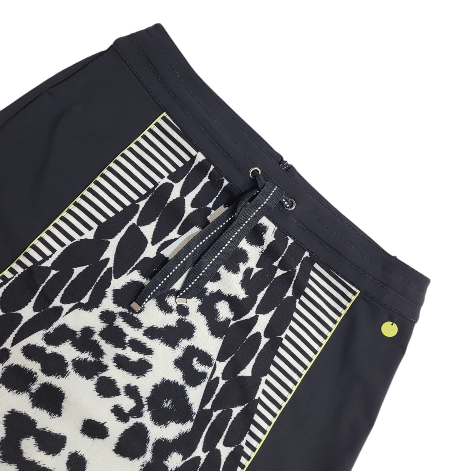 Betty Barday 90's Vintage Black Animal Print Skirt Uk Women's Size 14