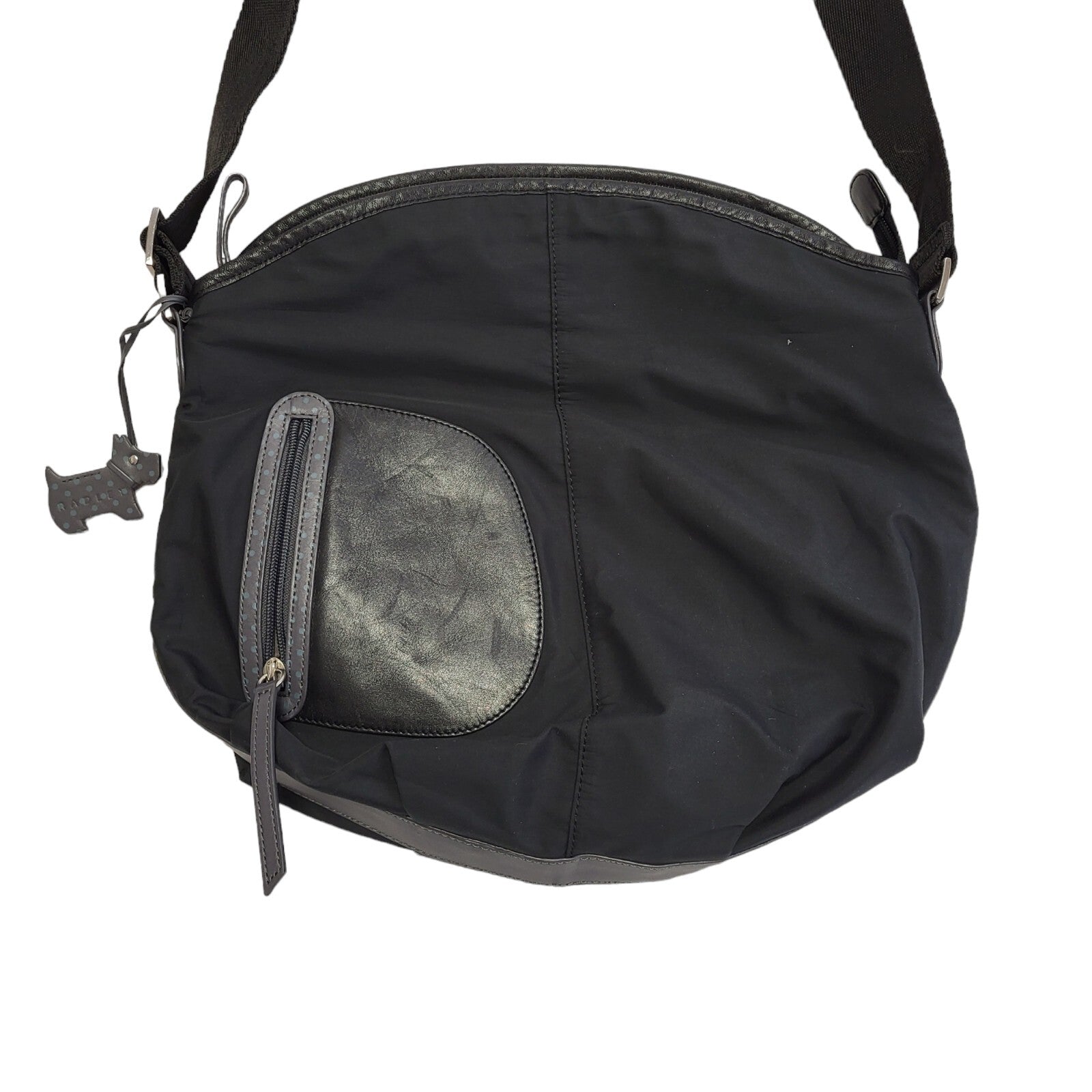 Radley Black Oval Shape Shoulder Bag Women's Size 14" x 13"