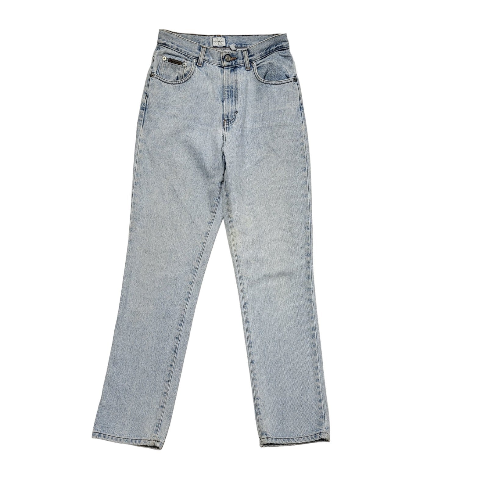 Calvin Klein Vintage 80's Light Blue Tapered Jeans Womens UK Size 6-8 W26 L30