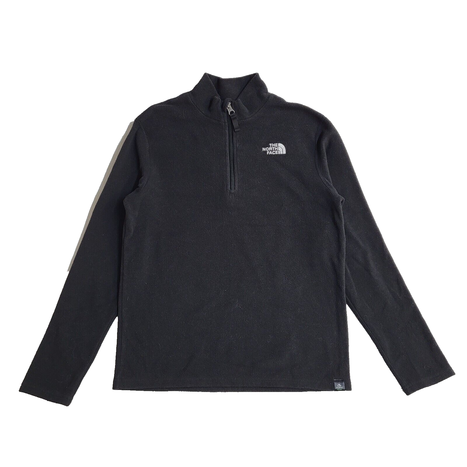 The North Face Black 1/4 Zip Fleece Y2K UK Boy's Size L