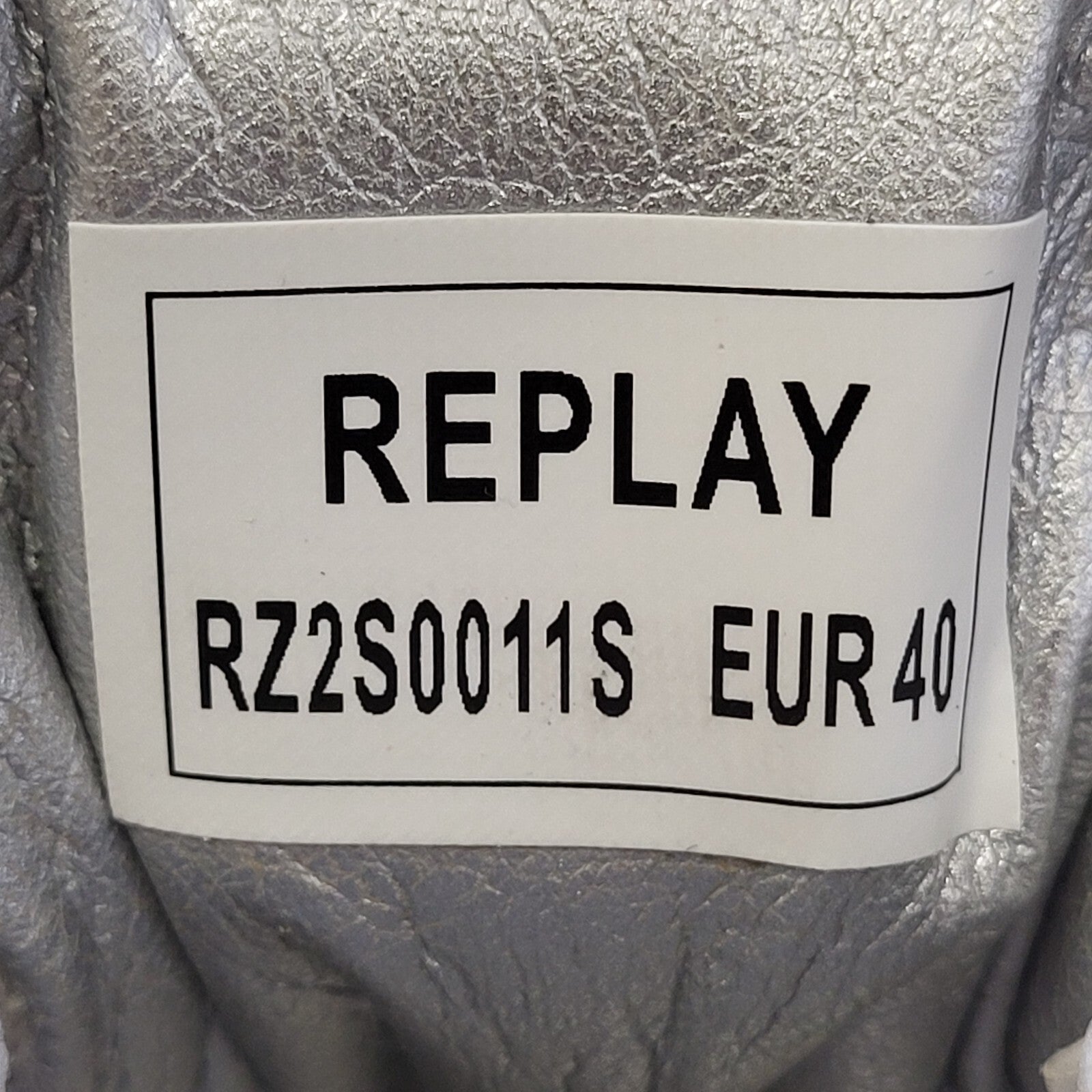 Replay White Canvas Lace-Up Sports Trainers Women's Uk Size 6