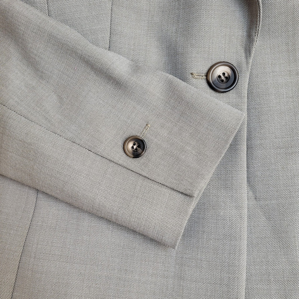 Austin Reed Suit Jacket Y2k Beige Button UK Women's Size L 12