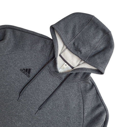 Adidas Sweatshirt Vintage Y2k Grey Pullover Hoodie Uk Men's Size XL