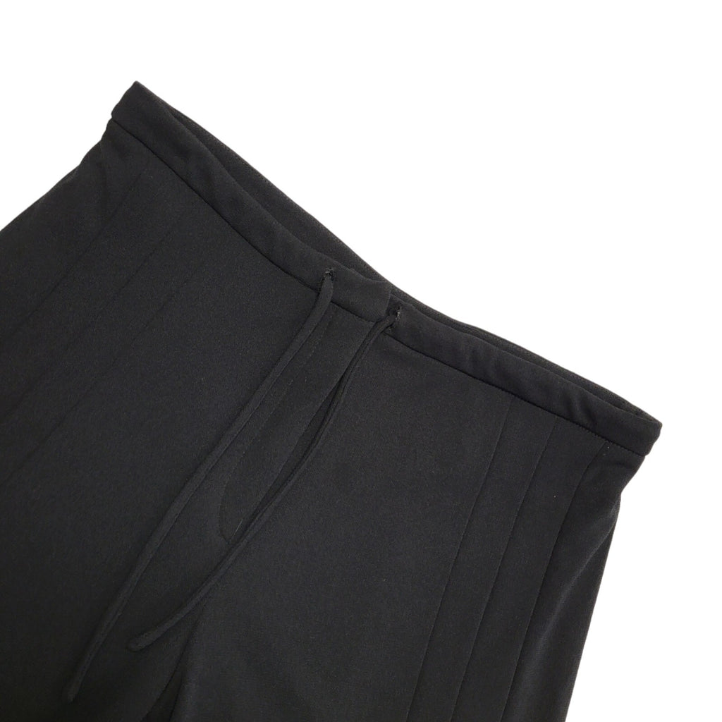 Vintage 80's Black Pleated Wide Leg Drawstring Trousers Womens UK 14 W32 L30