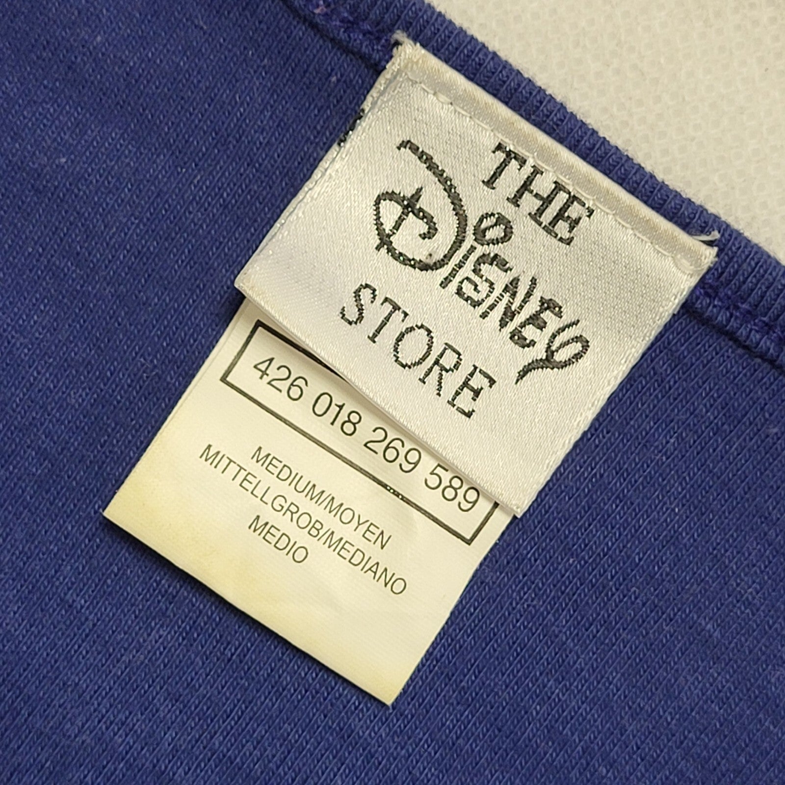 Disney Store 90s Vintage Blue Mickey Mouse Tee Women's UK Size XS