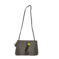 Jones Acid Grey Leather Cross Body Shoulder Bag Women's Size 11.5" x 8"