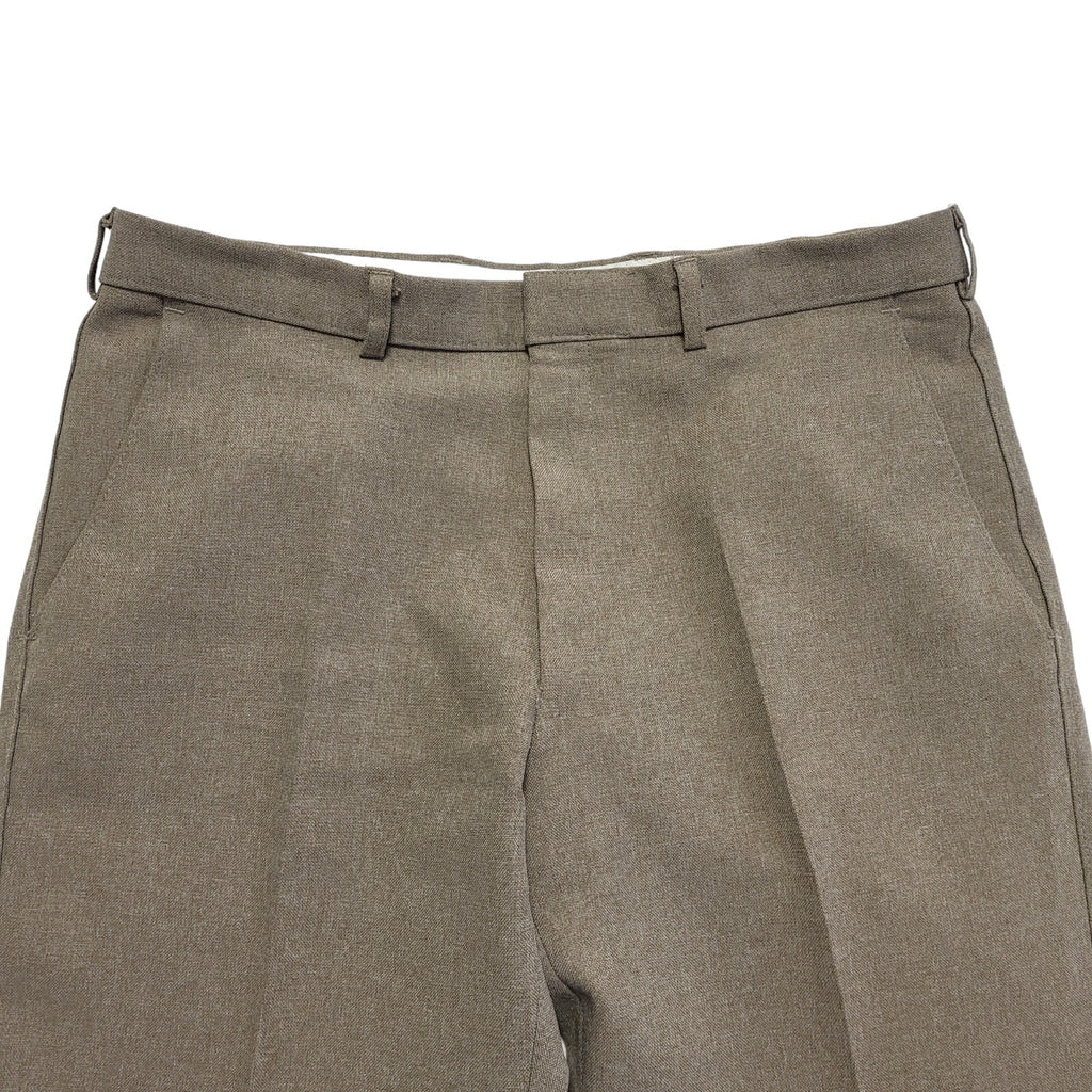 St Michael 90s Vintage Beige Straight Dress Trousers Uk Men's Size L W34 L29