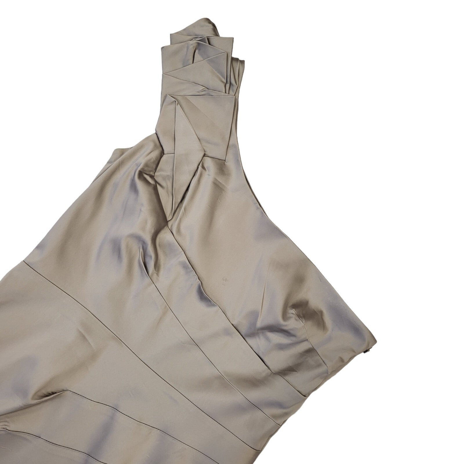 Jane Norman Vintage 90s Grey One Shoulder Dress Uk Women's Size 14