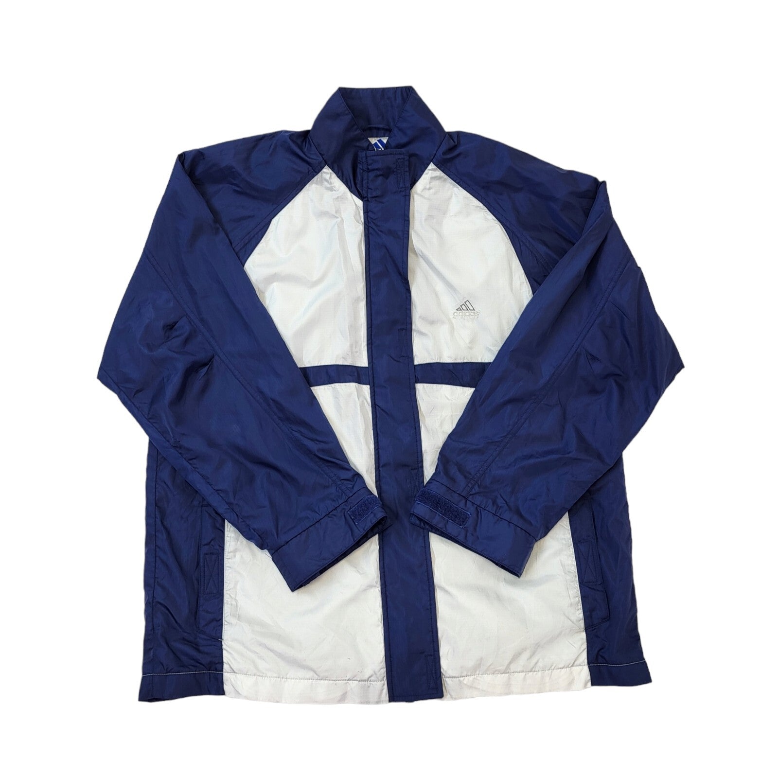 Adidas 90s Vintage Blue & White Lightweight Sports Jacket Women's Size 16