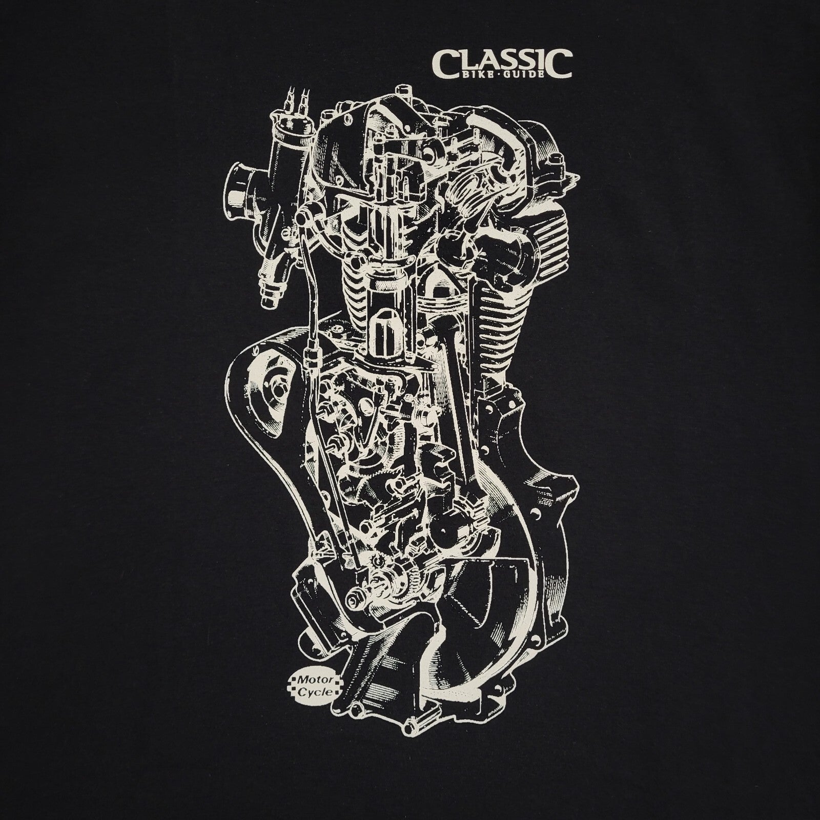 Gildan Vintage 90s Black Classic Bike Guide Short Sleeve T-Shirt Mens Size XL