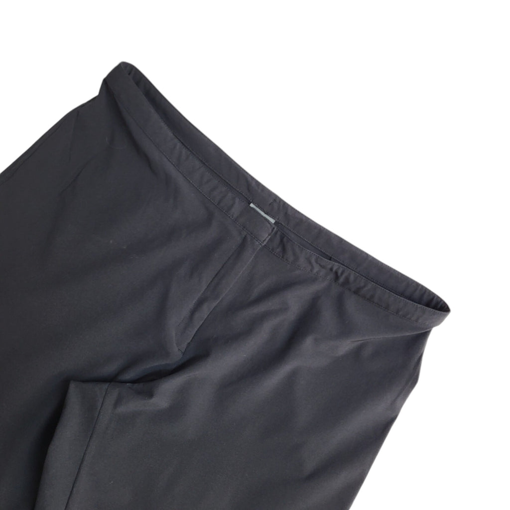 Nike Y2k Vintage Black Wide Leg Sports Trousers Uk Women's L W30 L24