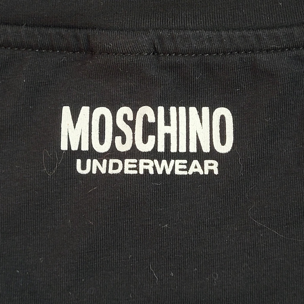 Moschino Black Y2k Cotton Double Stitch T-Shirt Uk Men's Size M