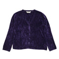 M&S Purple 80s Vintage Button Cardigan Uk Women's Size 16